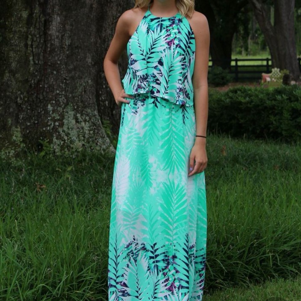 Vici Palm Dress NWOT